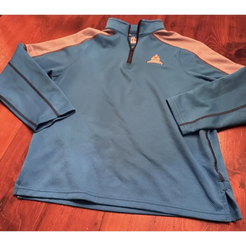 Congressional country club Performance Quarter Zip Pull Over Blue Size 6 Golf